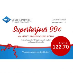 Cleaning Coupon 99 € square